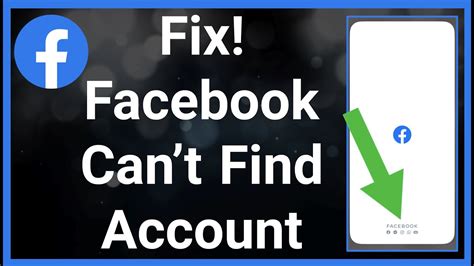 i can't find my facebook account.